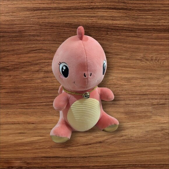 Adorable Pink Plush Dinosaur Toy 10" By Amuse Anime Doll Line - Picture 1 of 8